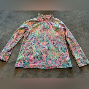 Lilly Pulitzer Quarter Zip Long Sleeve Top